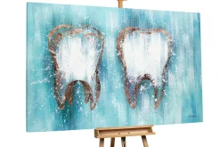 XXL Öl Gemälde 'Dream Teeth' | Handgemaltes Unikat