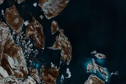 XXL Öl Gemälde 'Driftendes Eis' | Handgemaltes Unikat