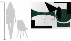 XXL Öl Gemälde 'Edgy Minimalist' | Handgemaltes Unikat