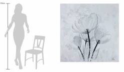 XXL Öl Gemälde 'Eisblüte' | Handgemaltes Unikat
