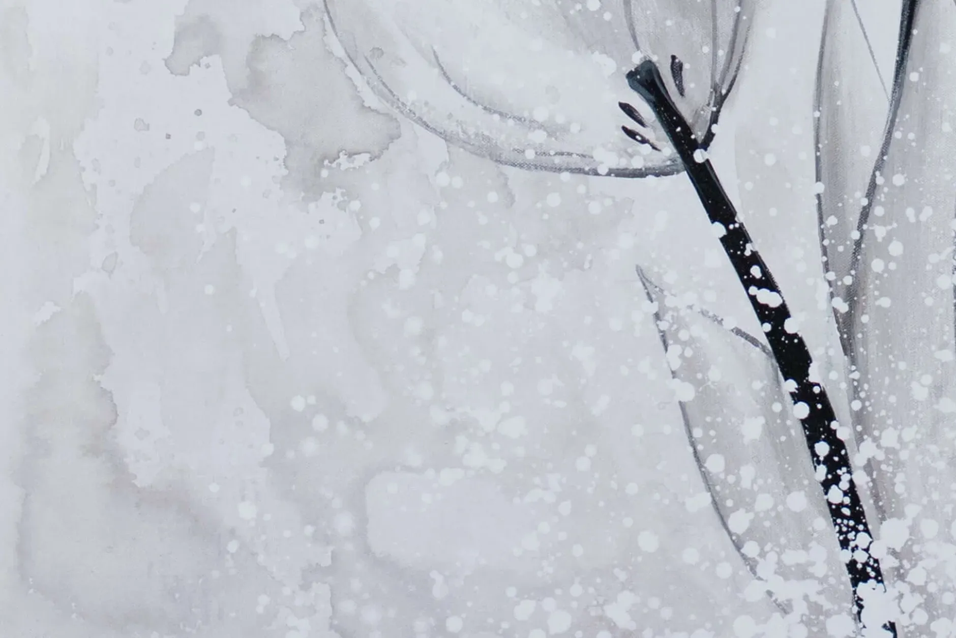 XXL Öl Gemälde 'Eisblüte' | Handgemaltes Unikat