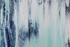 XXL Öl Gemälde 'Eiszauber' | Handgemaltes Unikat