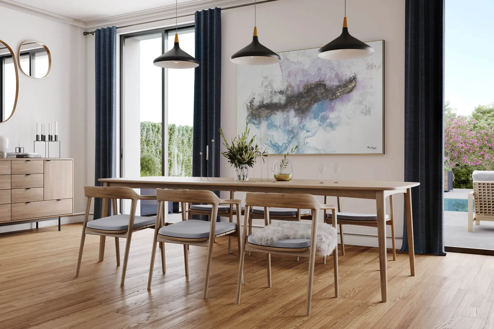 XXL Öl Gemälde 'Electric Aura' | Handgemaltes Unikat
