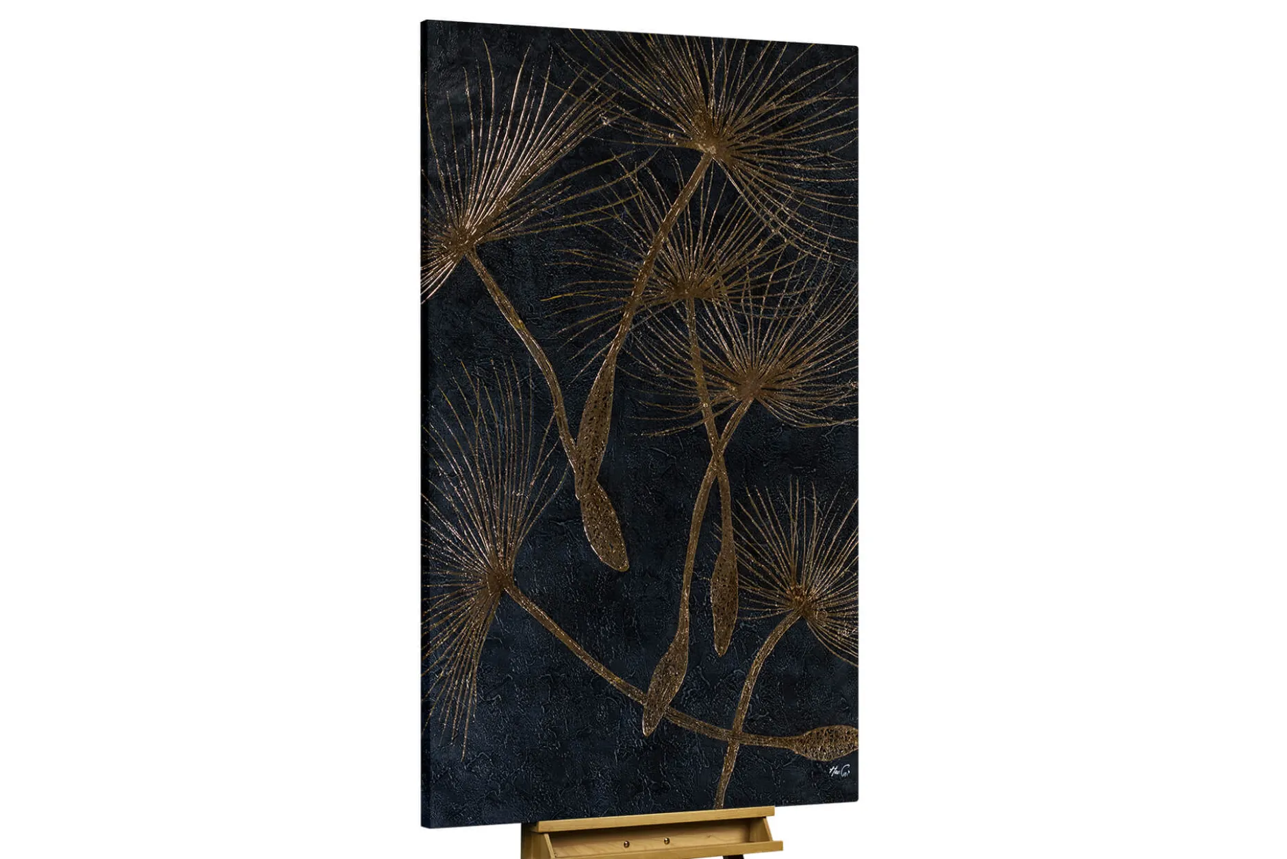 XXL Öl Gemälde 'Enchanted Dandelion' | Handgemaltes Unikat