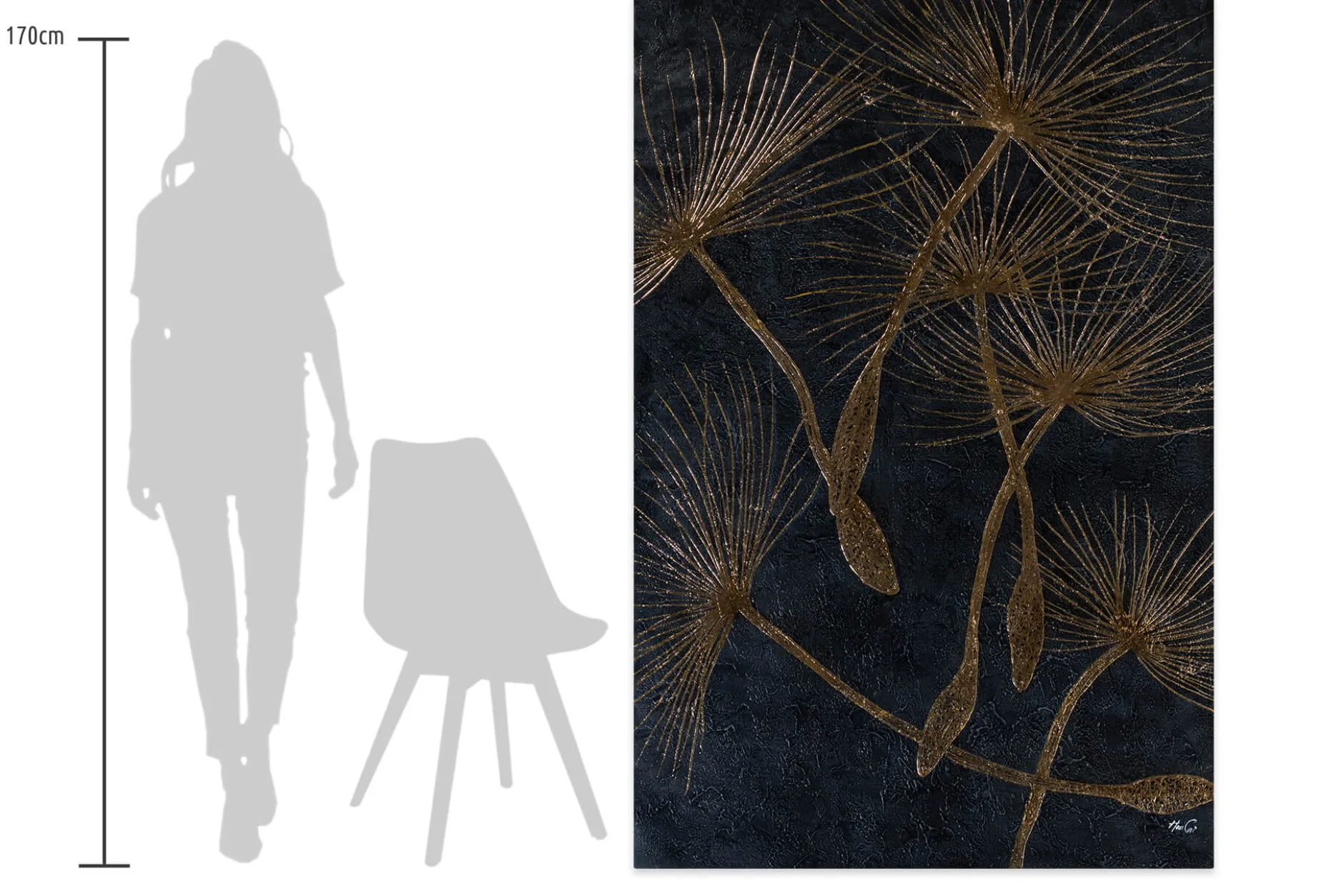 XXL Öl Gemälde 'Enchanted Dandelion' | Handgemaltes Unikat