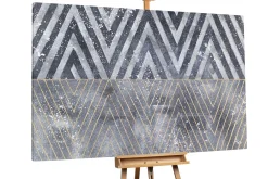 XXL Öl Gemälde 'Encounter of Patterns' | Handgemaltes Unikat