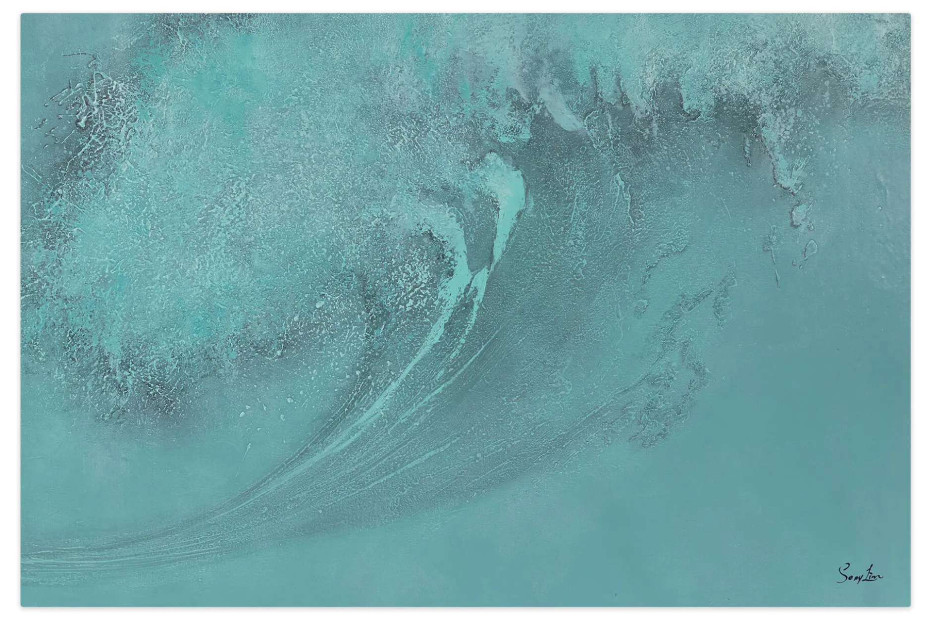 XXL Öl Gemälde 'Endless Wave' | Handgemaltes Unikat