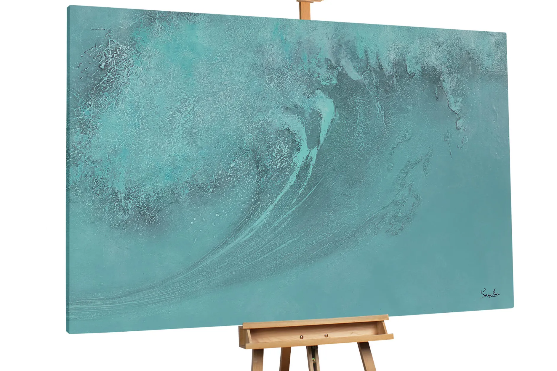 XXL Öl Gemälde 'Endless Wave' | Handgemaltes Unikat