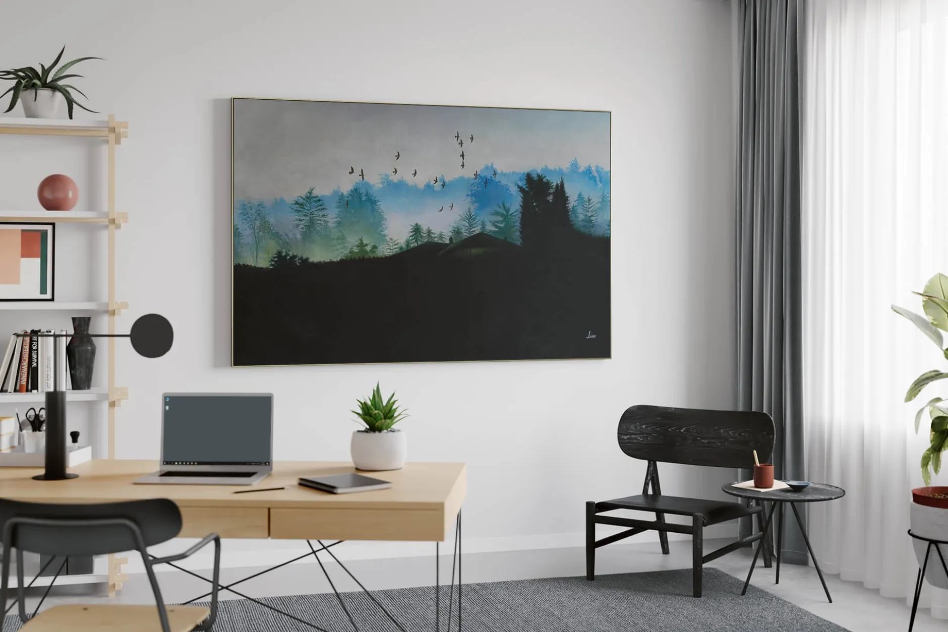 XXL Öl Gemälde 'Enjoy the Silence' | Handgemaltes Unikat