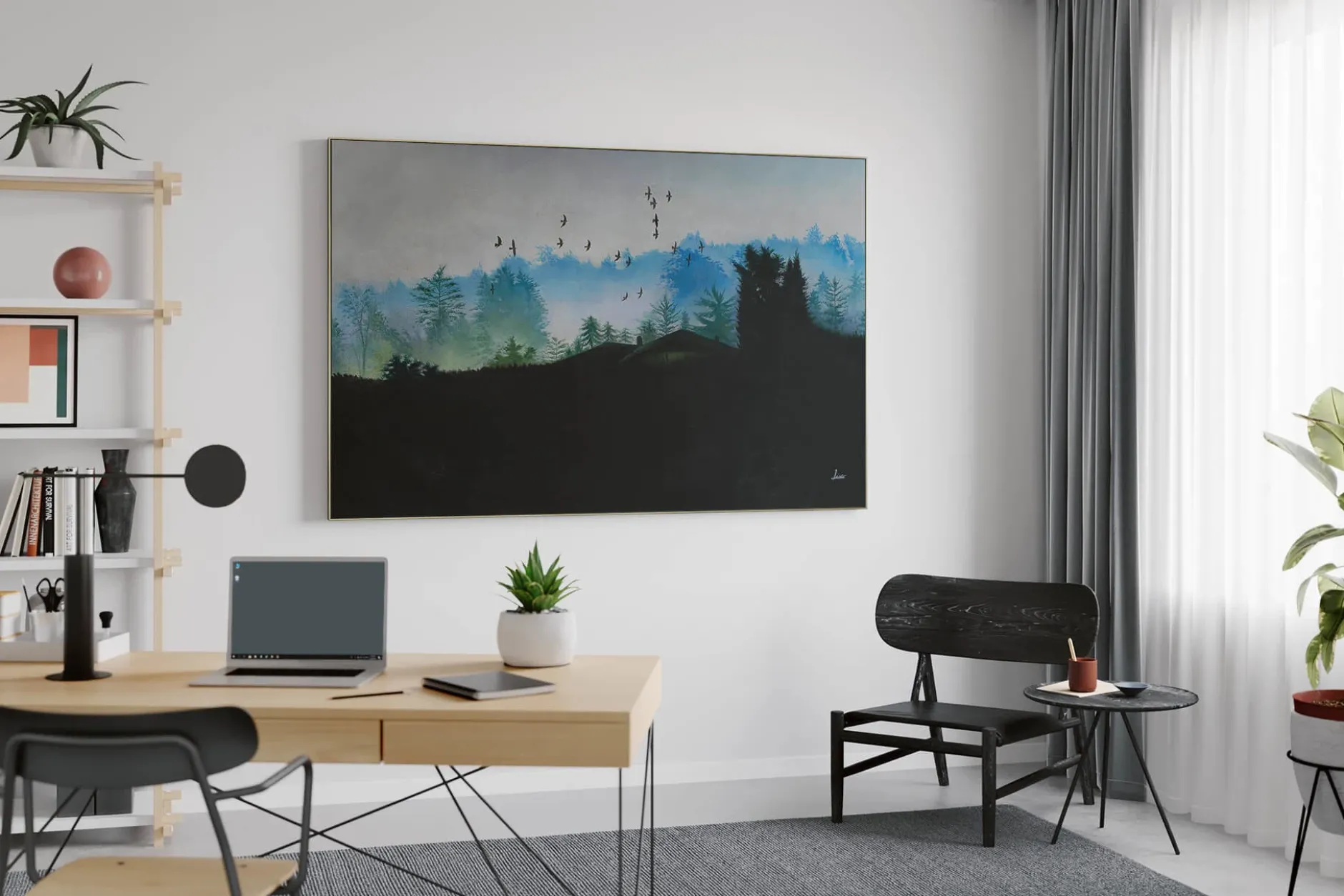 XXL Öl Gemälde 'Enjoy the Silence' | Handgemaltes Unikat