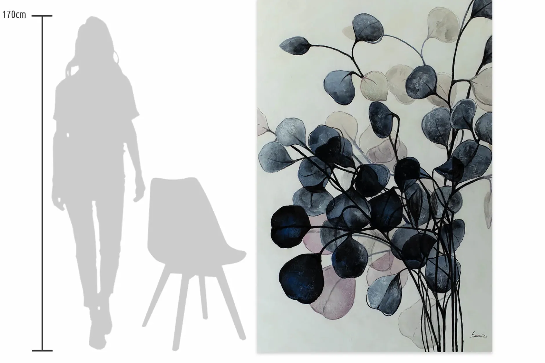 XXL Öl Gemälde 'Ephemeral Beauty' | Handgemaltes Unikat