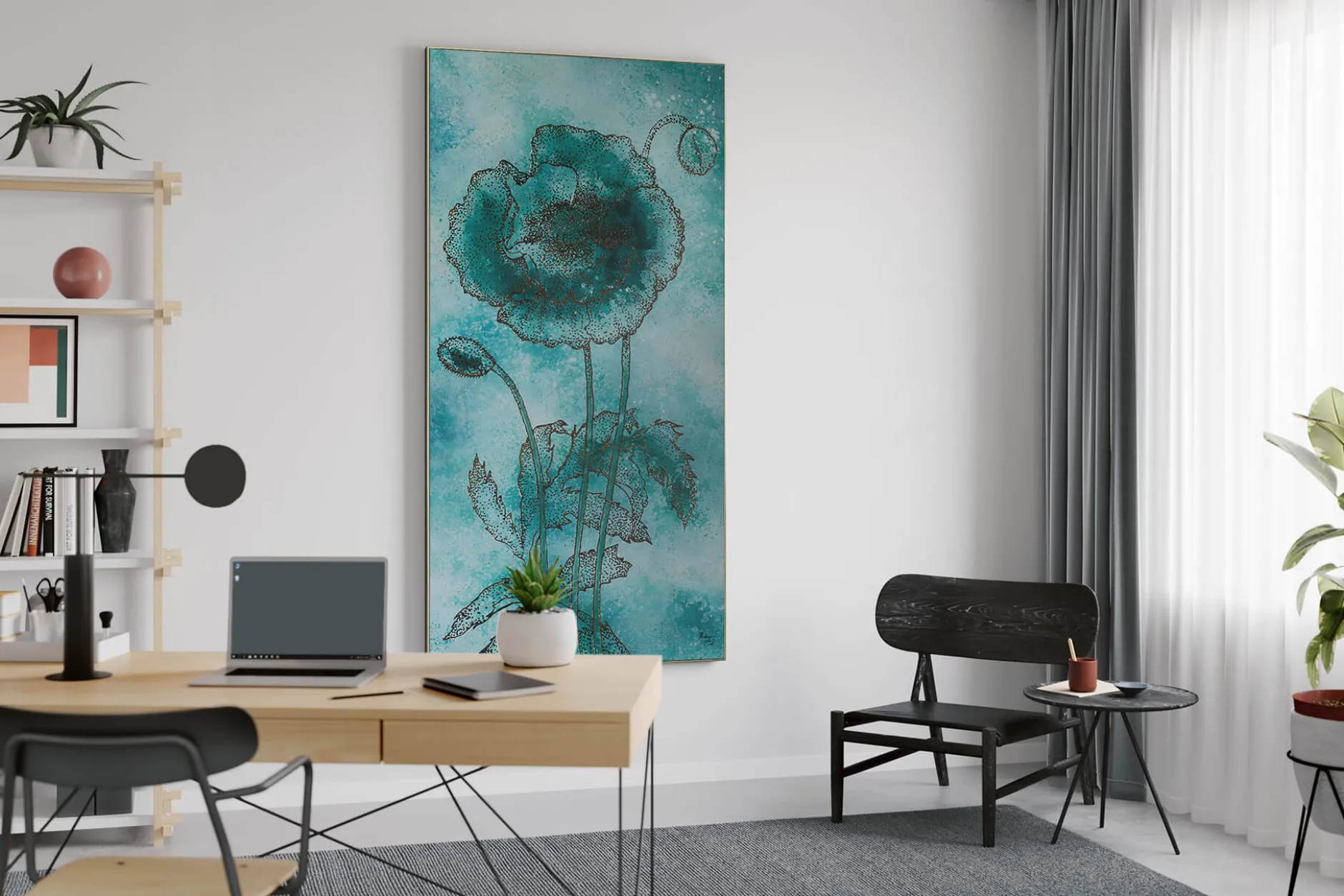 XXL Öl Gemälde 'Ethereal Blossom' | Handgemaltes Unikat