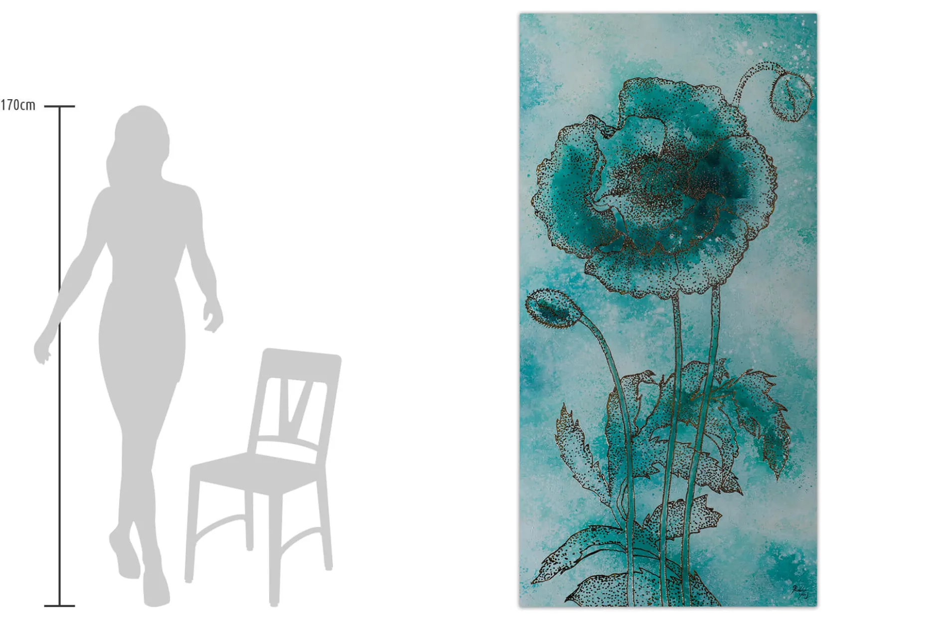 XXL Öl Gemälde 'Ethereal Blossom' | Handgemaltes Unikat