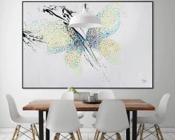 XXL Öl Gemälde 'Ethereal Butterfly' | Handgemaltes Unikat