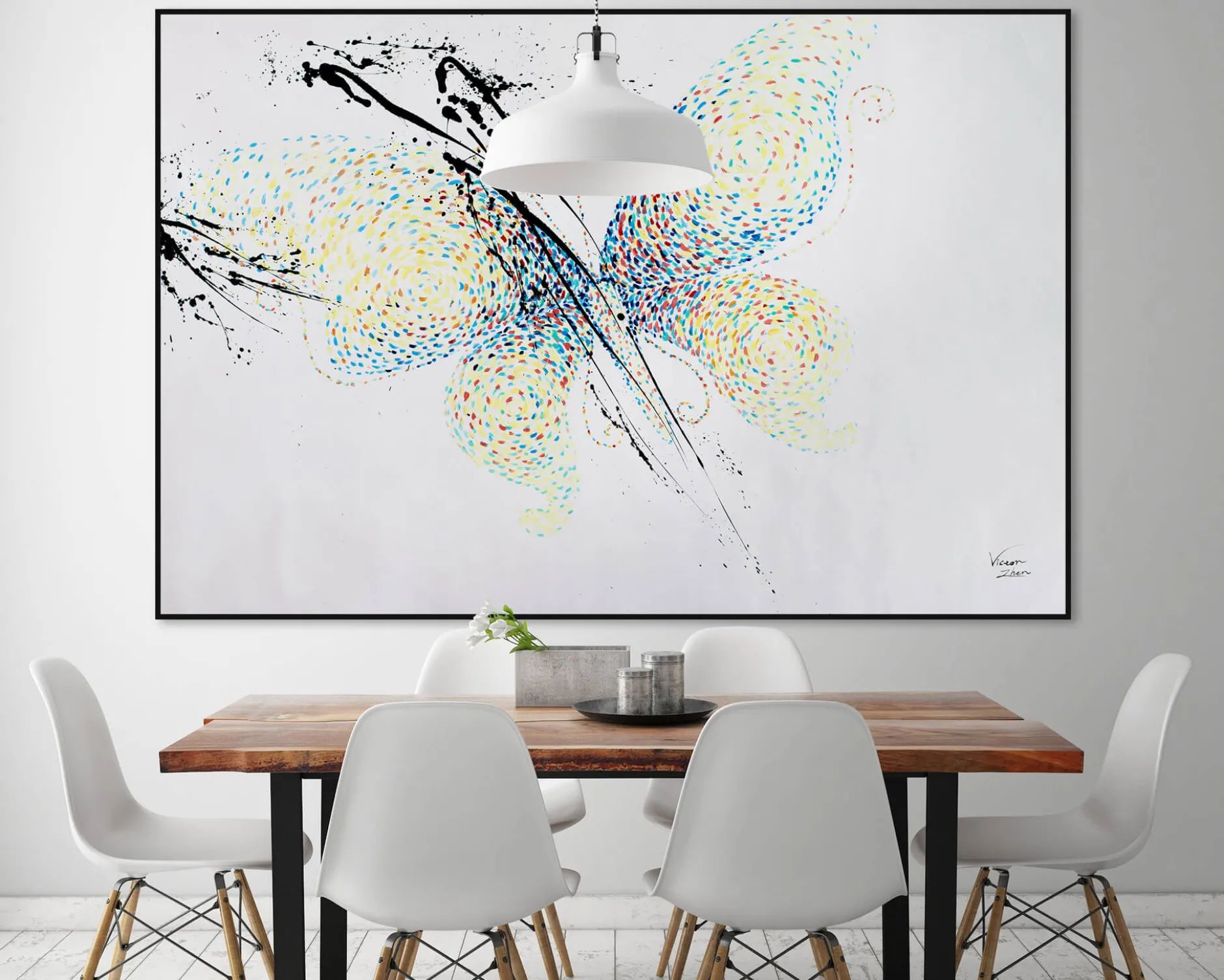 XXL Öl Gemälde 'Ethereal Butterfly' | Handgemaltes Unikat