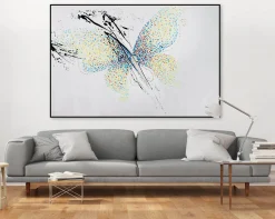 XXL Öl Gemälde 'Ethereal Butterfly' | Handgemaltes Unikat