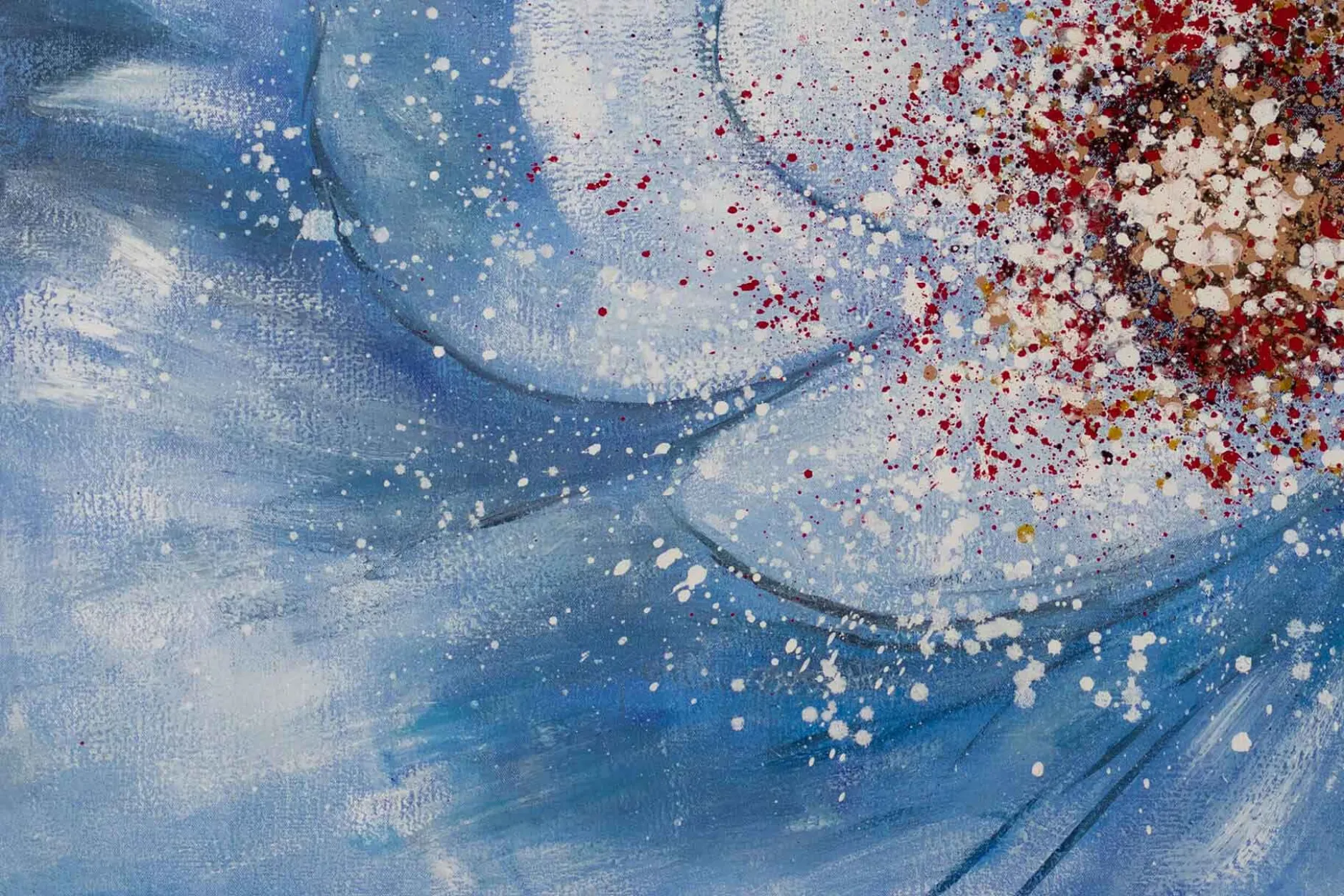 XXL Öl Gemälde 'Evanescent Flower' | Handgemaltes Unikat