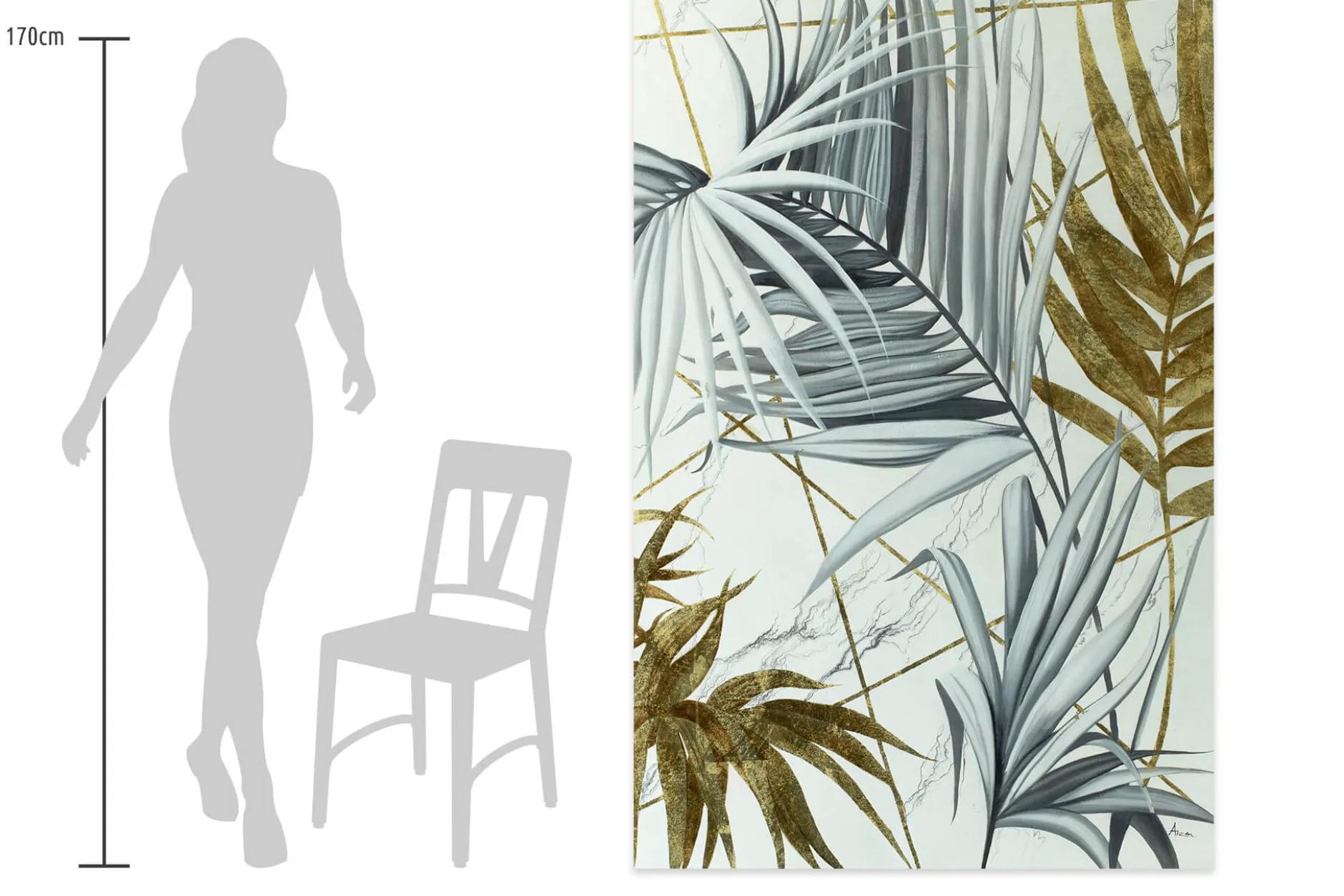 XXL Öl Gemälde 'Exotic Motifs' | Handgemaltes Unikat