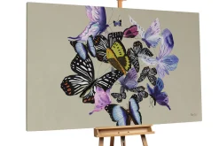 XXL Öl Gemälde 'Fairytale Butterflies' | Handgemaltes Unikat