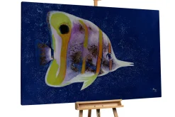 XXL Öl Gemälde 'Fantasy Fish' | Handgemaltes Unikat