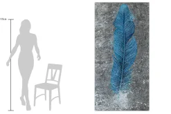 XXL Öl Gemälde 'Feather`s Coolness' | Handgemaltes Unikat