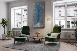 XXL Öl Gemälde 'Feather`s Coolness' | Handgemaltes Unikat