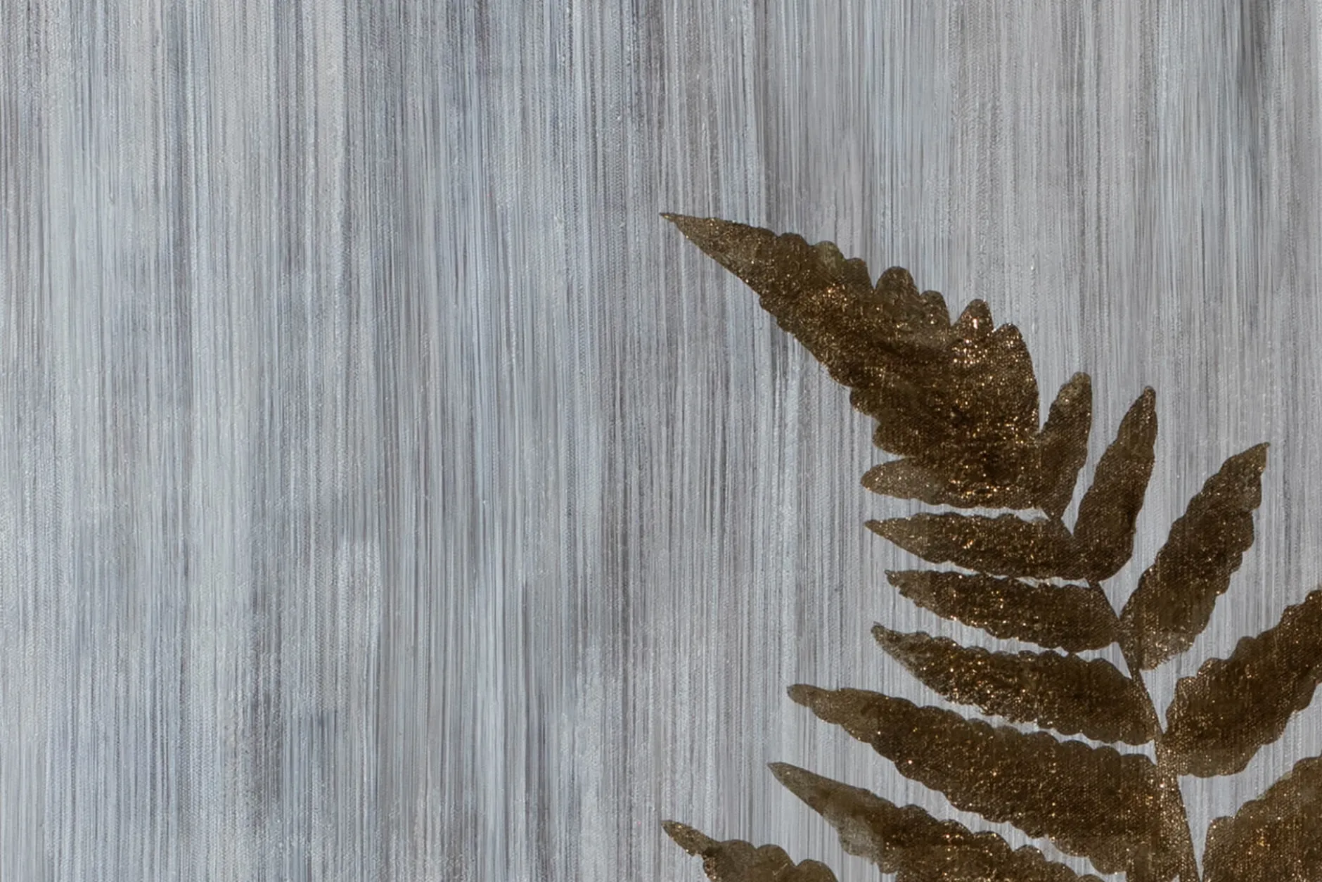 XXL Öl Gemälde 'Fern Herbarium' | Handgemaltes Unikat
