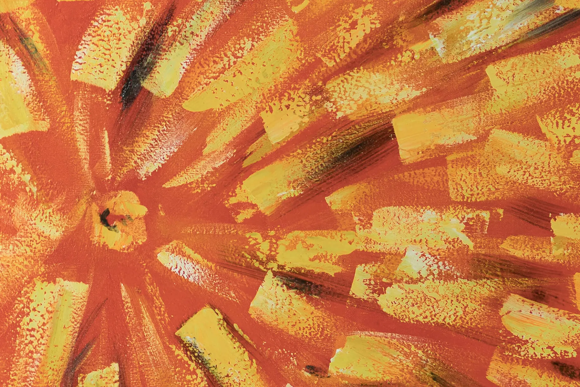 XXL Öl Gemälde 'Feuer-Lilien' | Handgemaltes Unikat