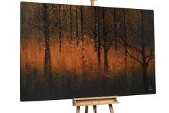 XXL Öl Gemälde 'Feuriger Urwald' | Handgemaltes Unikat