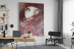 XXL Öl Gemälde 'Fiery Woman' | Handgemaltes Unikat