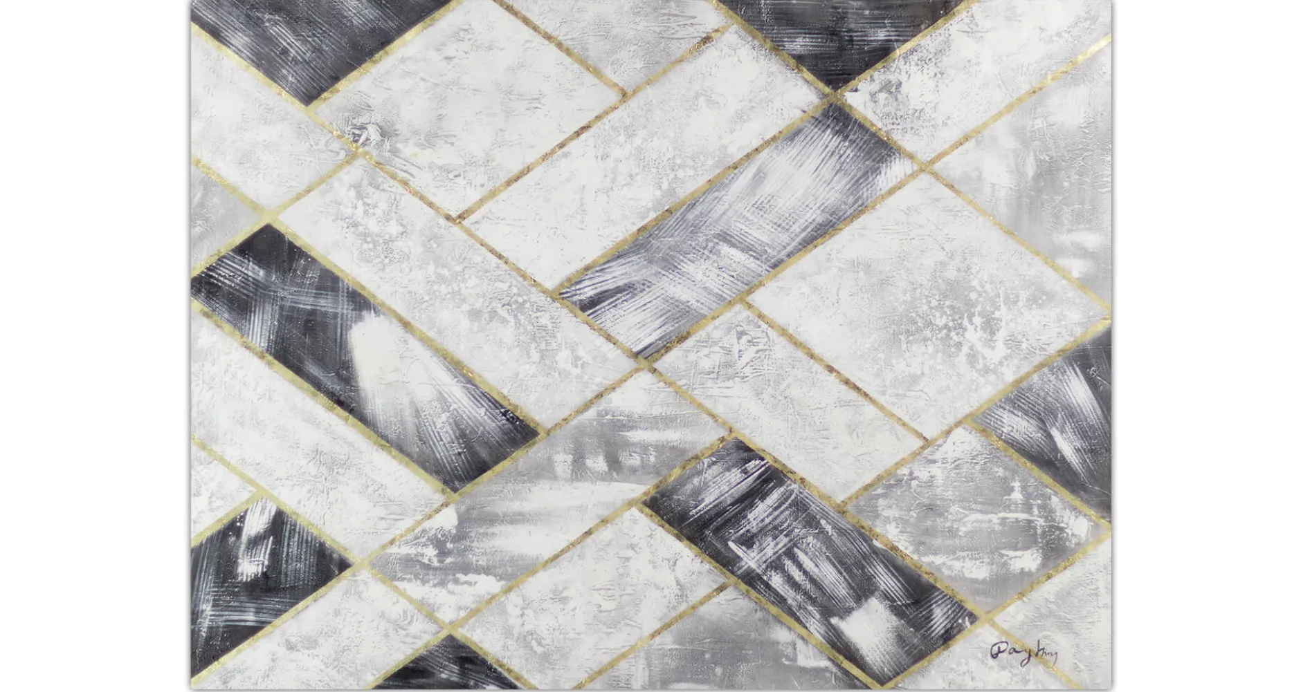 XXL Öl Gemälde 'Fine Marble' | Handgemaltes Unikat