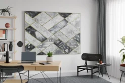 XXL Öl Gemälde 'Fine Marble' | Handgemaltes Unikat