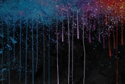 XXL Öl Gemälde 'Fireworks of Colours' | Handgemaltes Unikat