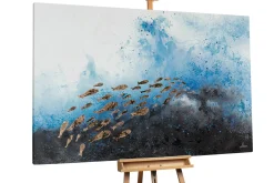 XXL Öl Gemälde 'Fish's Magic' | Handgemaltes Unikat