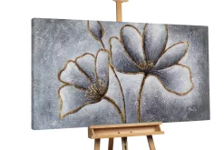 XXL Öl Gemälde 'Fleur d'Or' | Handgemaltes Unikat