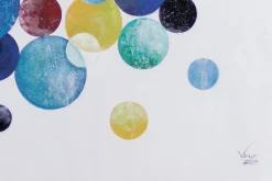 XXL Öl Gemälde 'Floating Bubbles' | Handgemaltes Unikat