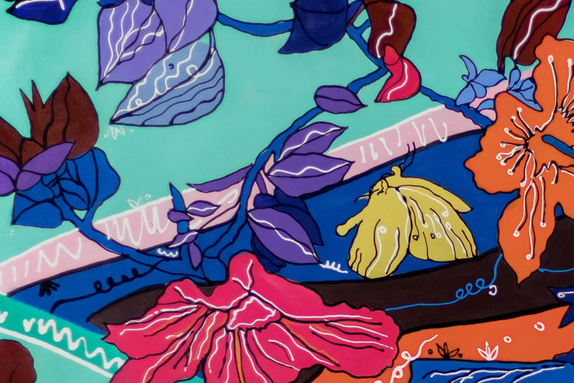 XXL Öl Gemälde 'Floral Radiance' | Handgemaltes Unikat