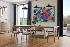 XXL Öl Gemälde 'Floral Radiance' | Handgemaltes Unikat