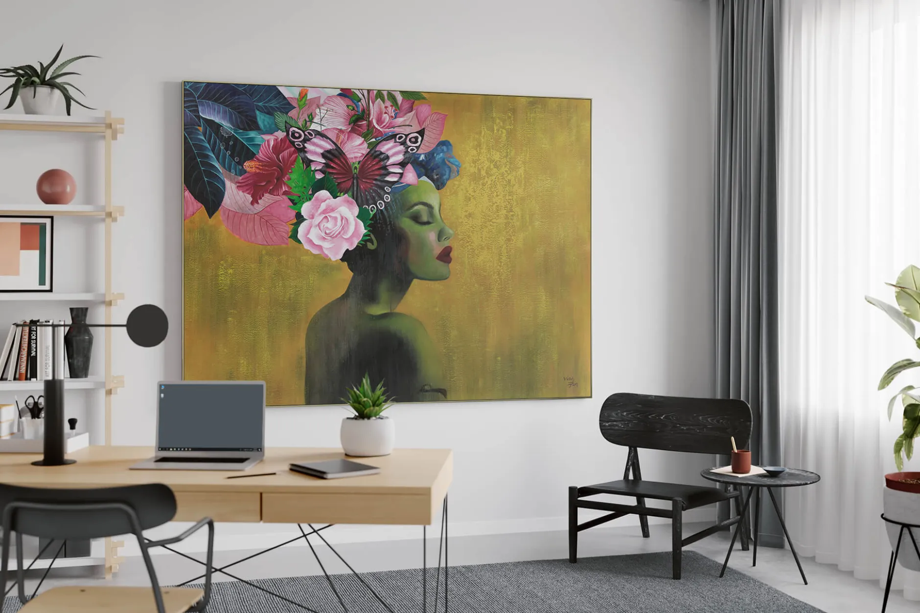 XXL Öl Gemälde 'Floras Traum' | Handgemaltes Unikat