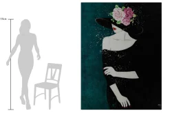 XXL Öl Gemälde 'Flower Masquerade' | Handgemaltes Unikat