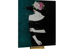 XXL Öl Gemälde 'Flower Masquerade' | Handgemaltes Unikat