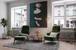 XXL Öl Gemälde 'Flower Masquerade' | Handgemaltes Unikat