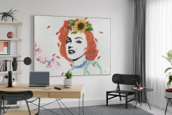 XXL Öl Gemälde 'Flowers for Marilyn' | Handgemaltes Unikat