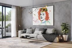 XXL Öl Gemälde 'Flowers for Marilyn' | Handgemaltes Unikat