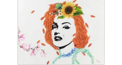 XXL Öl Gemälde 'Flowers for Marilyn' | Handgemaltes Unikat