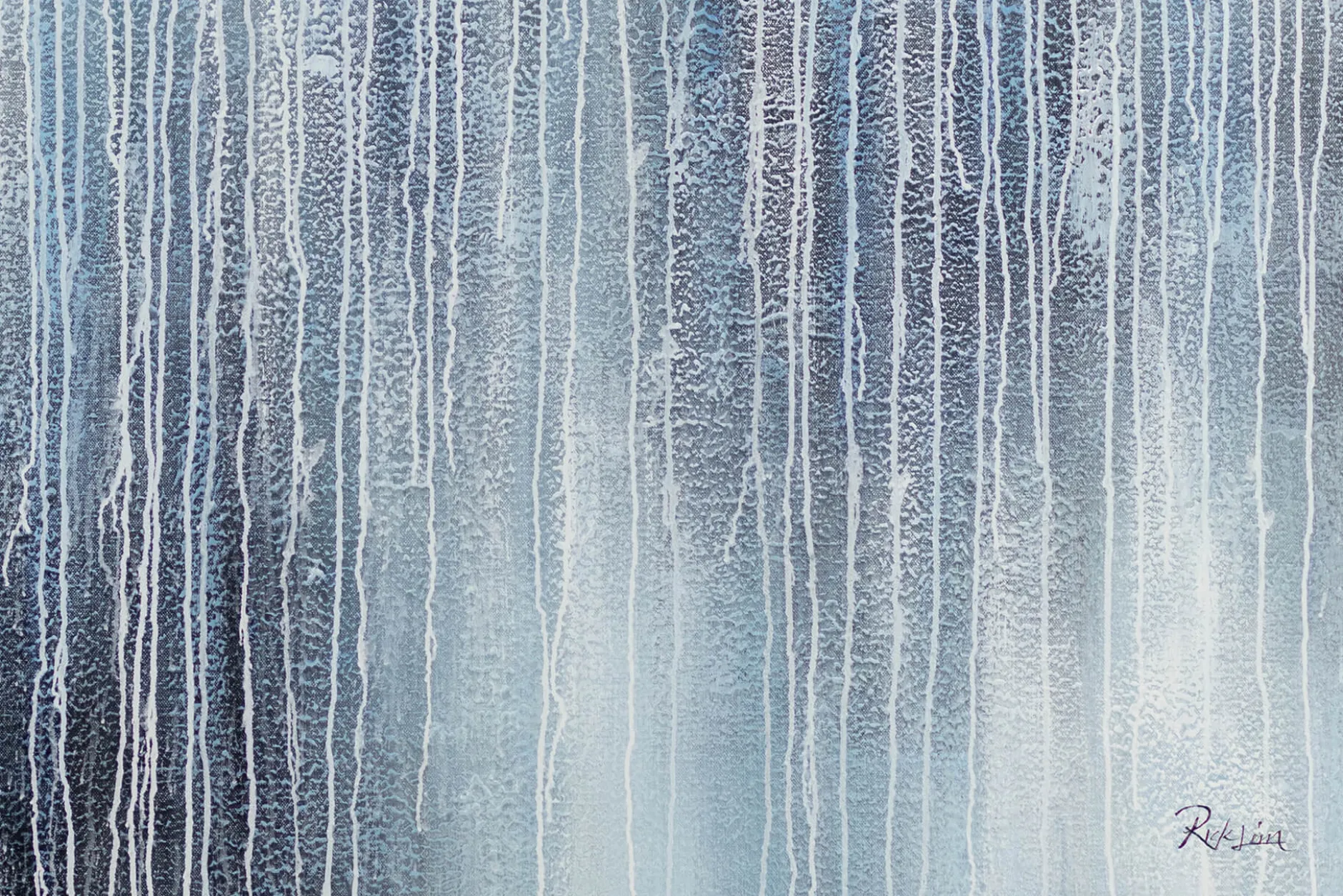 XXL Öl Gemälde 'Flowing Curtain' | Handgemaltes Unikat