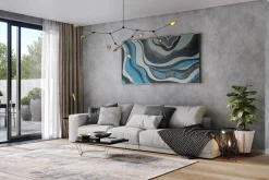 XXL Öl Gemälde 'Flowing Marble' | Handgemaltes Unikat