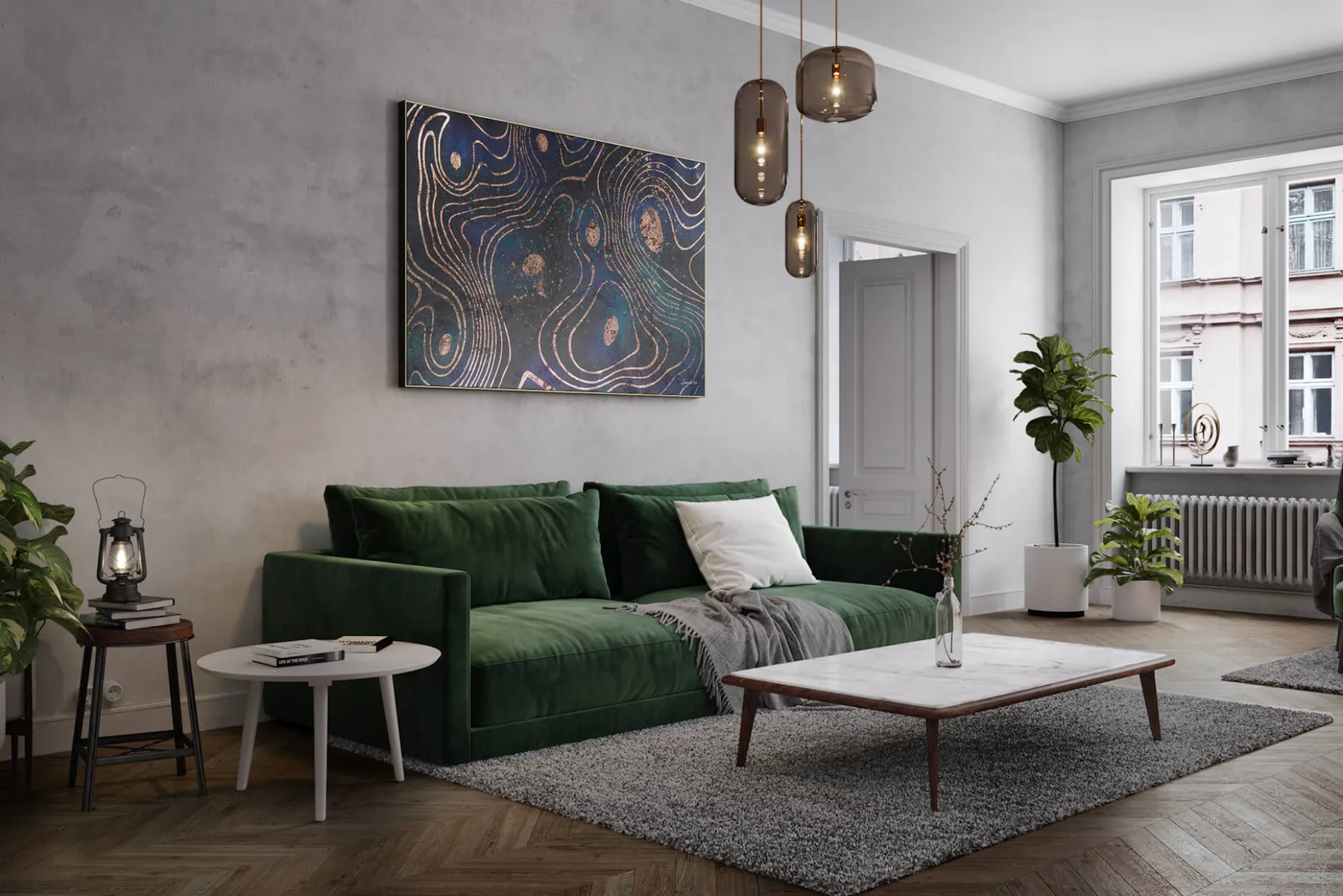 XXL Öl Gemälde 'Flowy Dream' | Handgemaltes Unikat