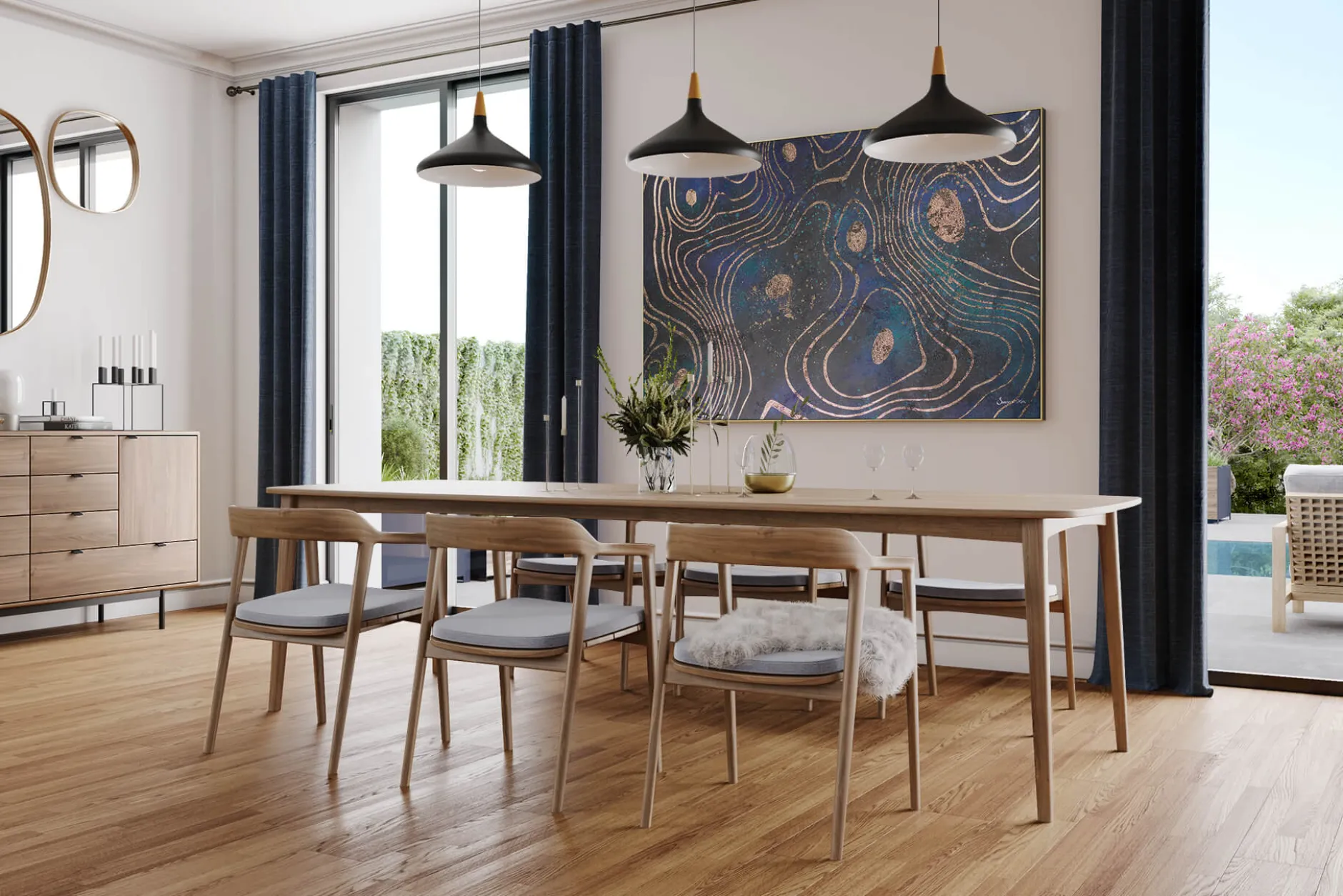 XXL Öl Gemälde 'Flowy Dream' | Handgemaltes Unikat
