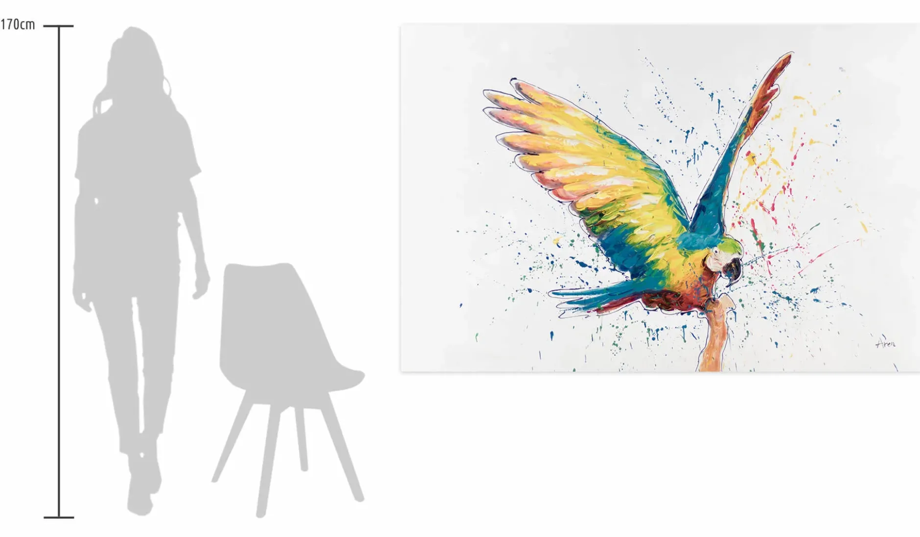 XXL Öl Gemälde 'Flying Colours' | Handgemaltes Unikat